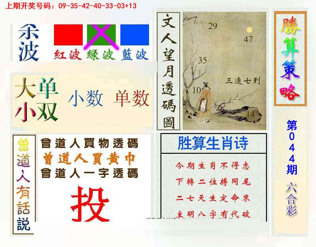 044期胜算策略[图]