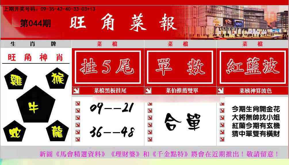 044期旺角菜报[图]