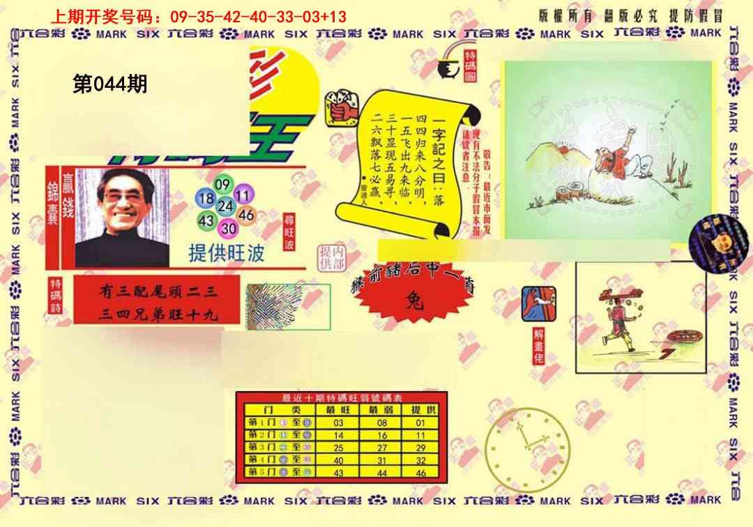 044期心水特码(信封)[图]