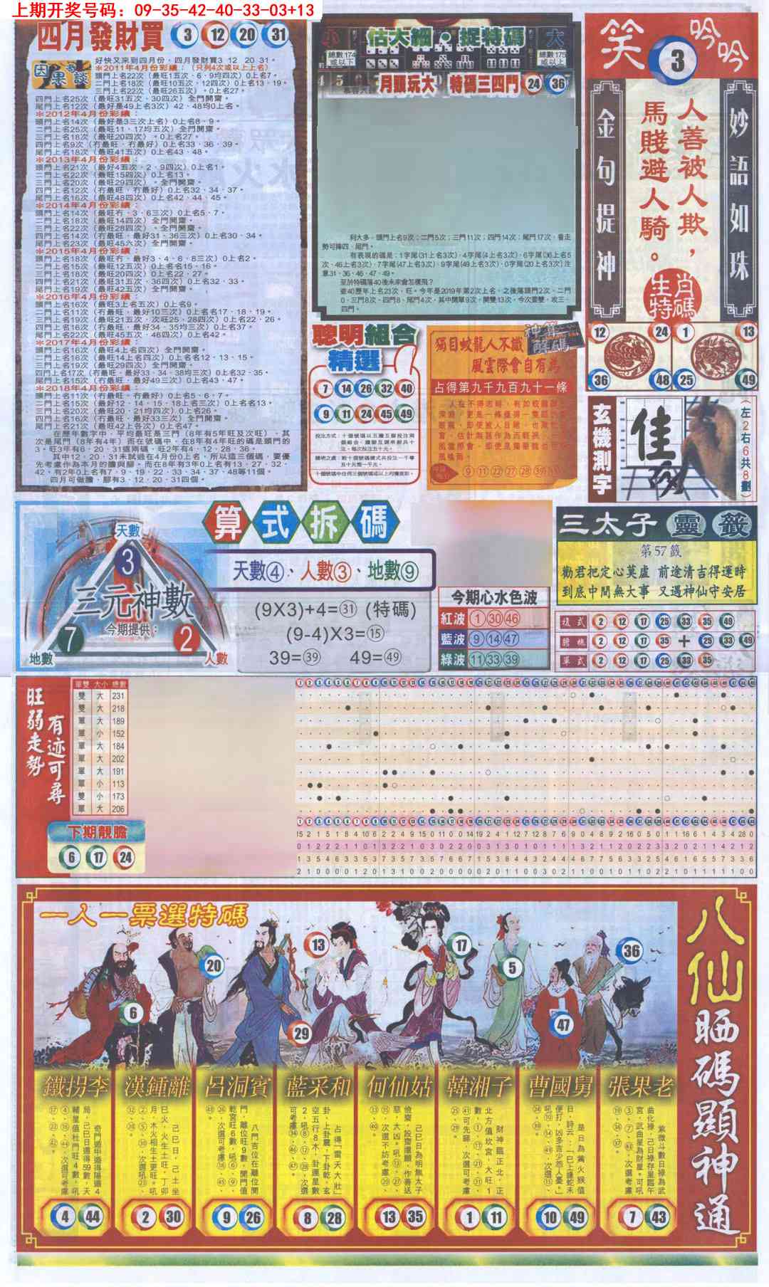 044期新报跑狗-1(正面)[图]