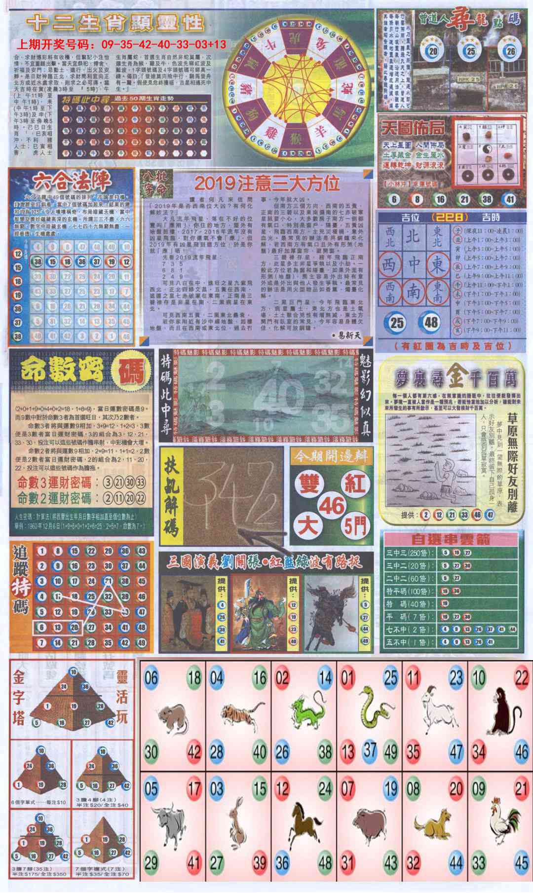 044期新报跑狗-2(背面)[图]