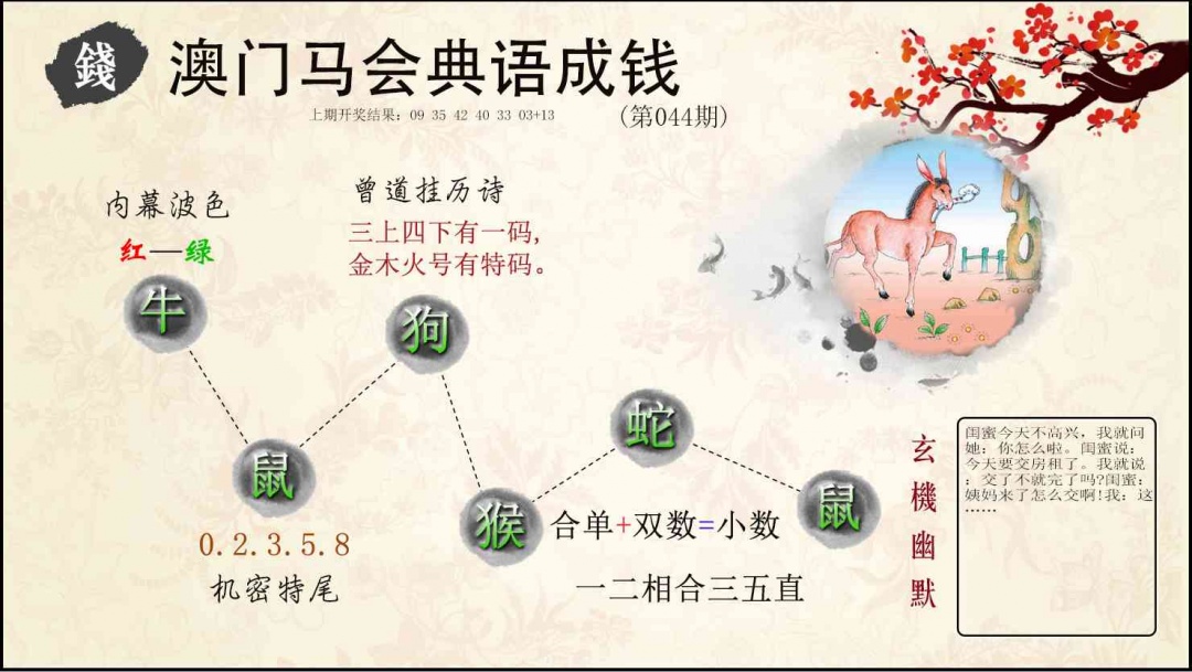 044期典语成钱[图]
