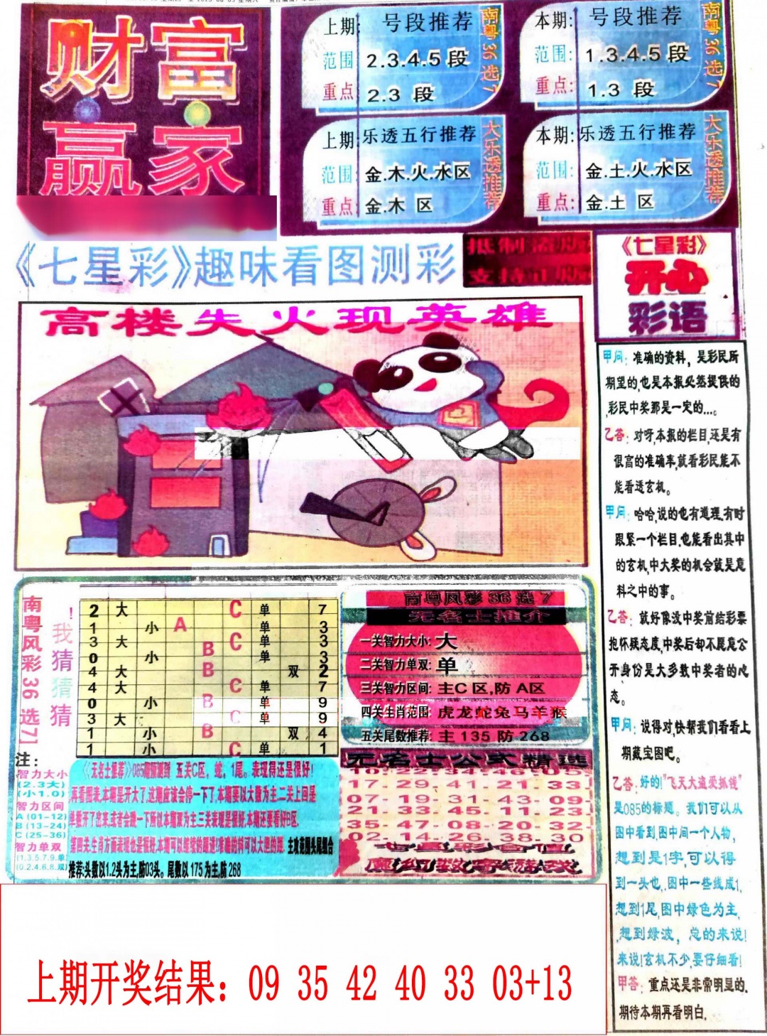 044期七星彩图(高清)[图]