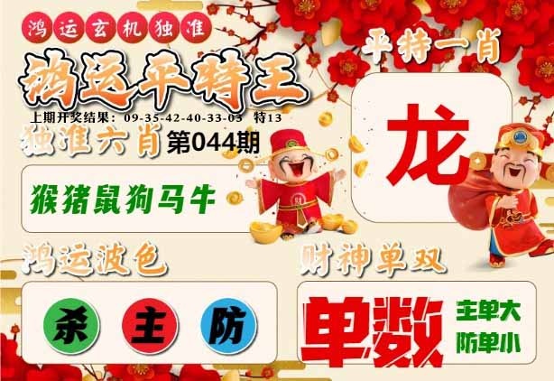 044期鸿运平特王[图]